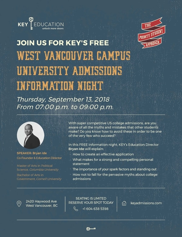 University Admissions Information Night